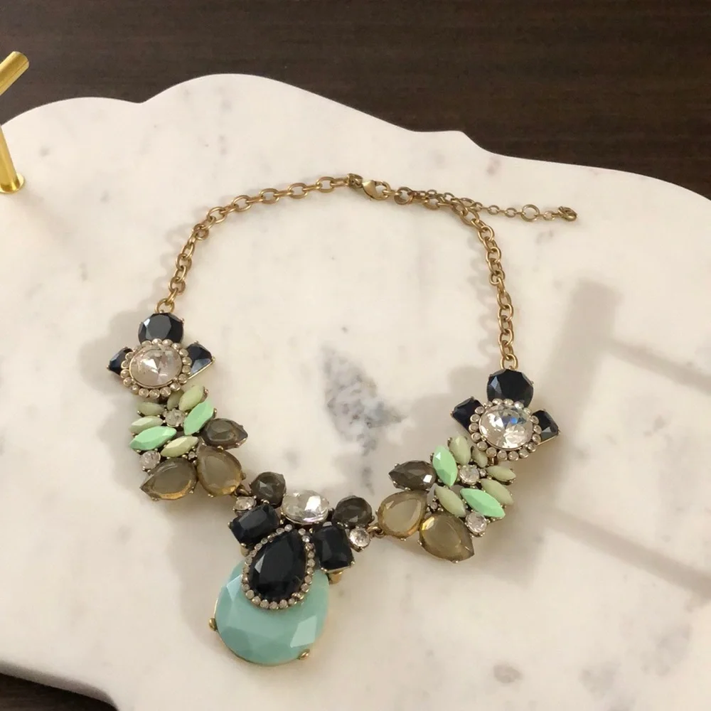J Crew Gemstone Necklace - Picture 1 of 3